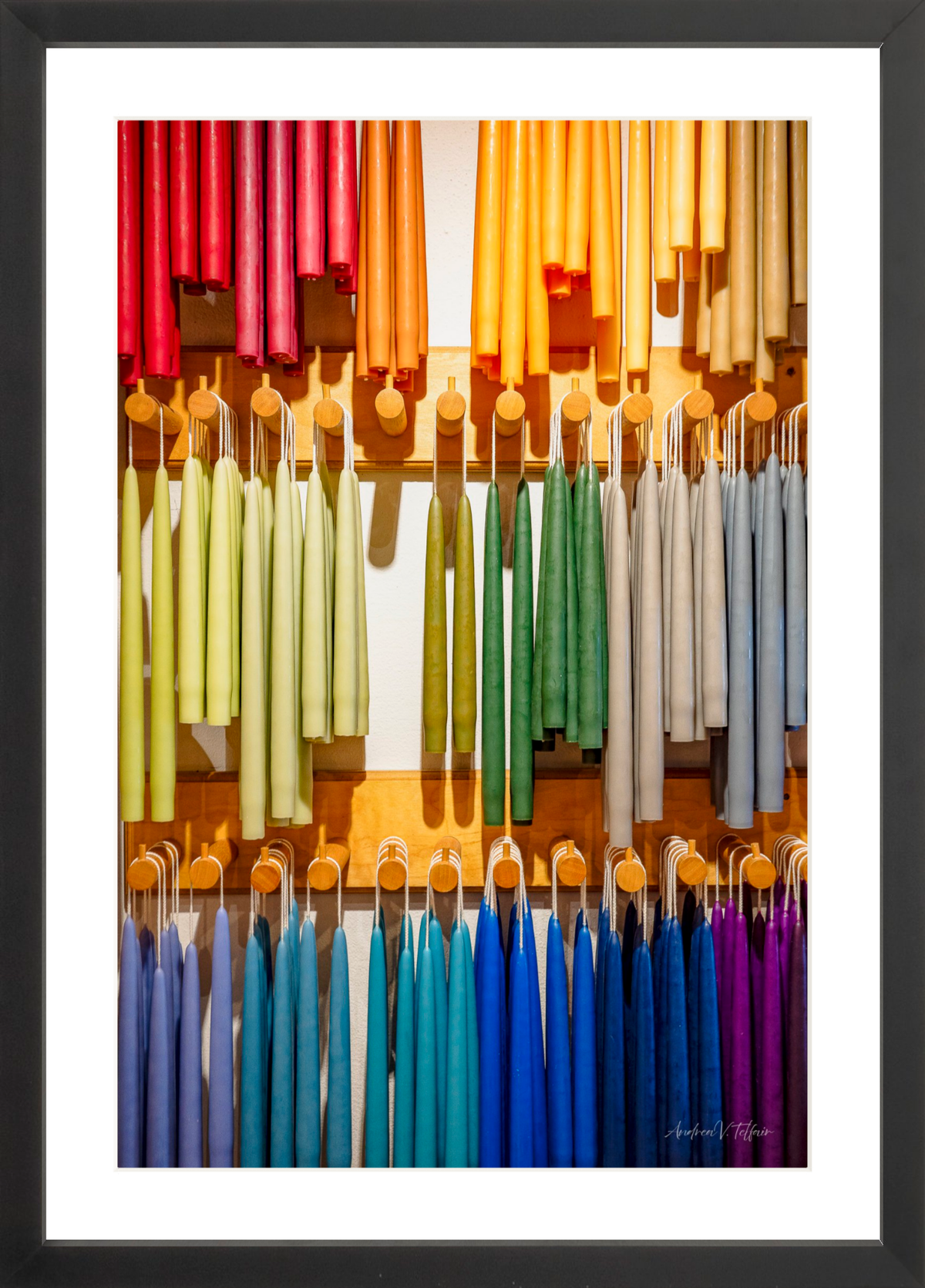 Color Study: Candles / 5x7 Matted
