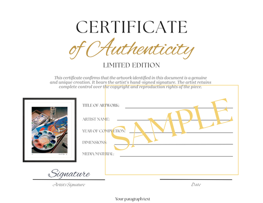 Limited Edition: "Artist's Still Life"