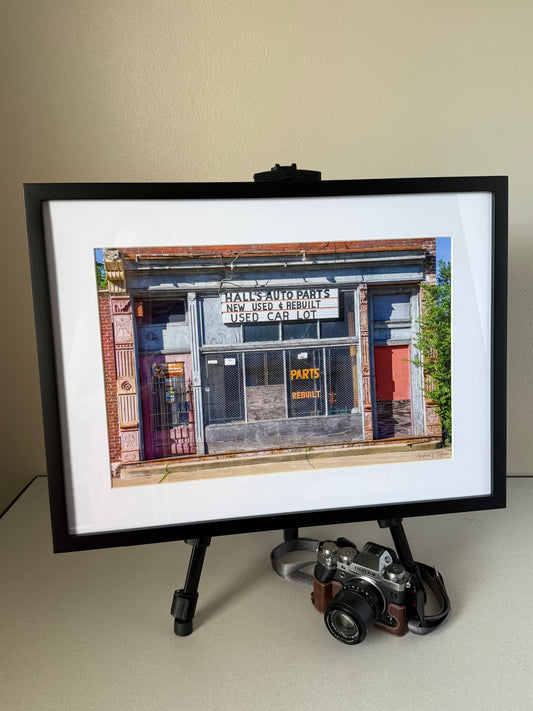 Halls Auto Parts / Artist’s Proof & 5×7 Matted Print