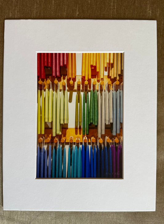 Color Study: Candles  / 5x7 Matted