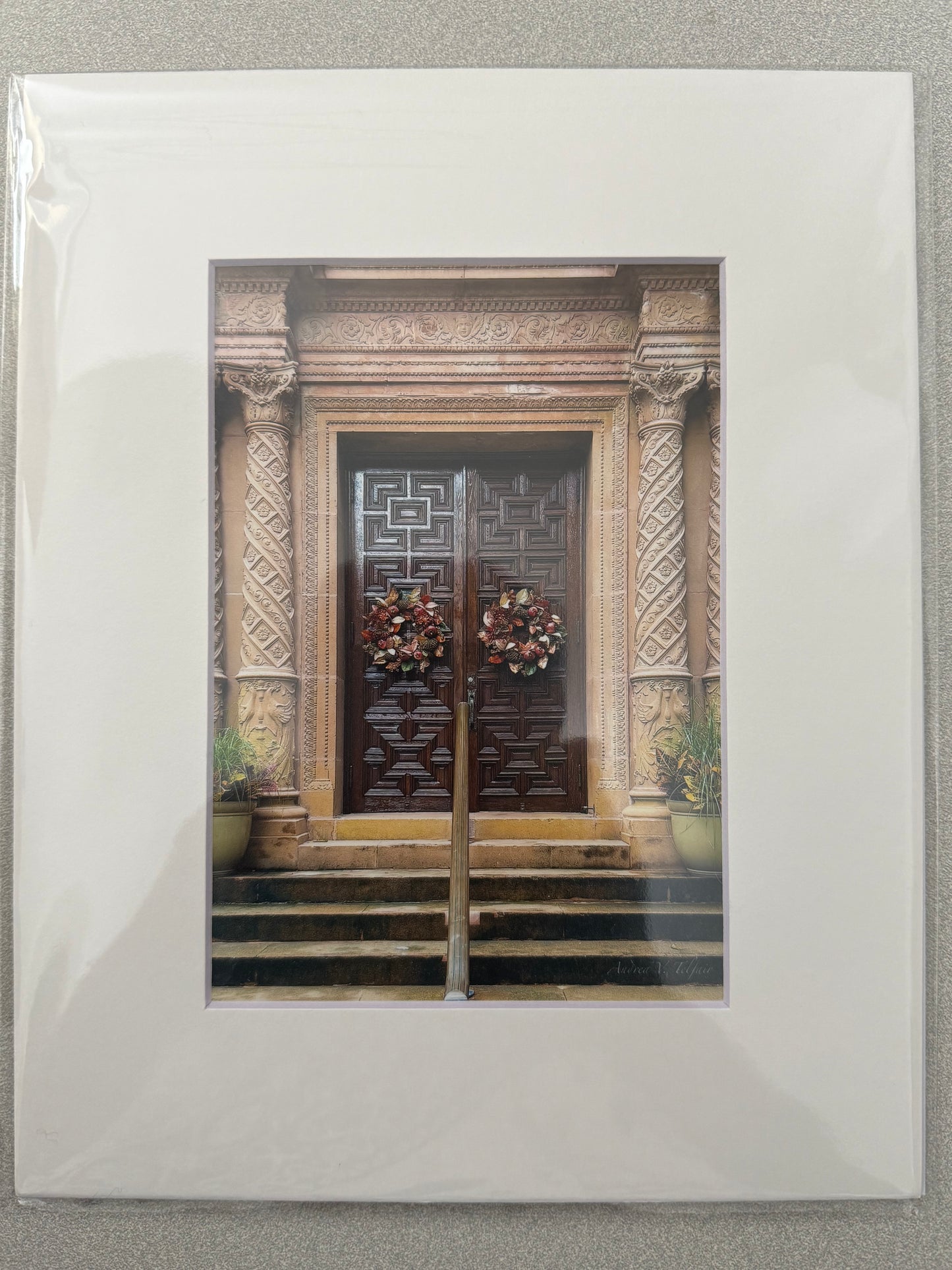Wreaths on Doors - 5x7 Matted