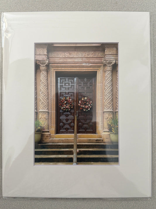 Wreaths on Doors - 5x7 Matted