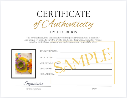 Limited Edition: "Place Setting"